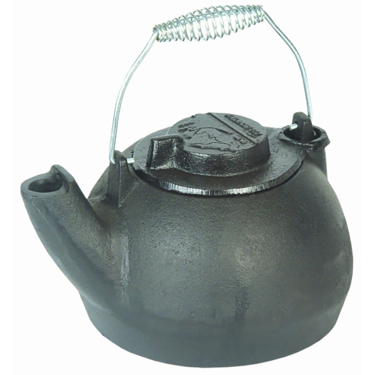 Lehman's Classic Cast Iron Teakettle Attached Lid Stay Cool Handle 2 Quart